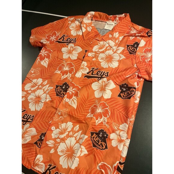 NEW Frederick Keys Baltimore Orioles Minor League Baseball Hawaiian Shirt MED 10 - Picture 2 of 8